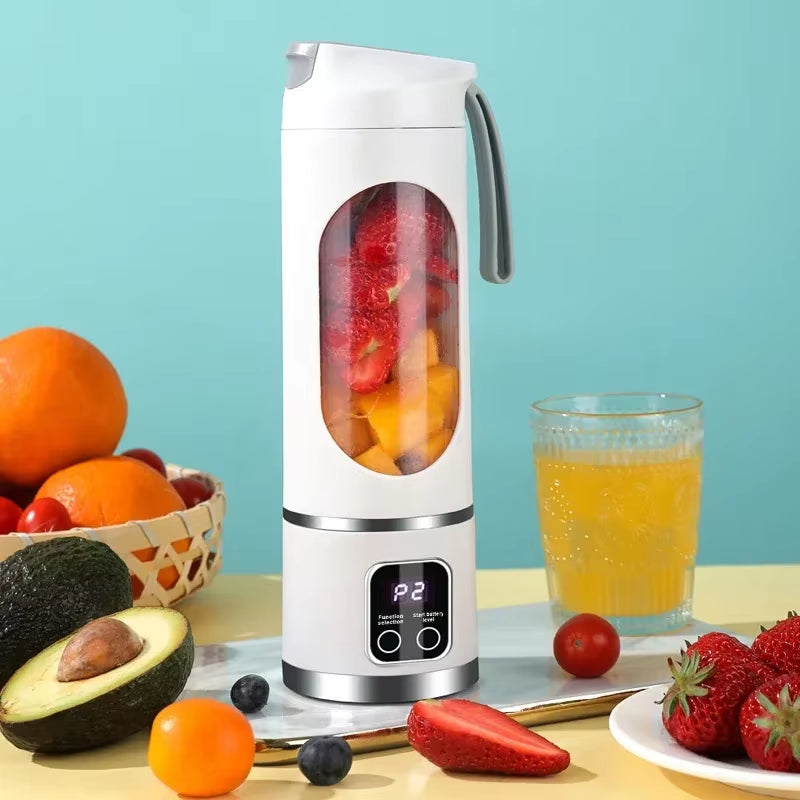 Electric Juicer Mini Portable Blender 8 Blades Fruit Mixers Extractors Multifunction Juice Maker Machine Blender Smoothies Mixer