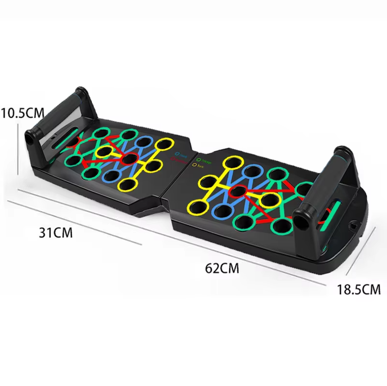 Push-Up Board Set Portable Multifunctional Push-Up Bar Foldable Fitness Equipment for Chest Abdomen Arms/Back Training
