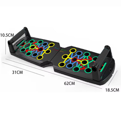Push-Up Board Set Portable Multifunctional Push-Up Bar Foldable Fitness Equipment for Chest Abdomen Arms/Back Training